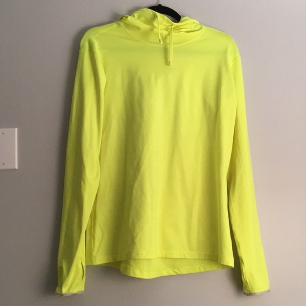 Nike Pro Hyperwarm Dri Fit yellow hoodie top XL